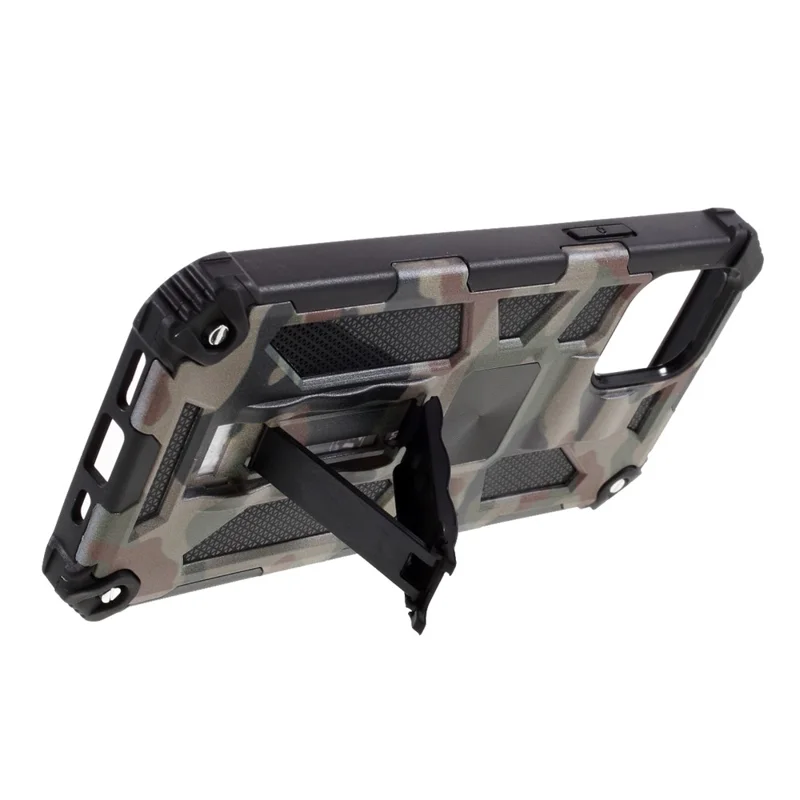 Multiple Colors Camouflage Pattern Shock Absorption Phone Protective Shell for iPhone 12 mini - Army Green