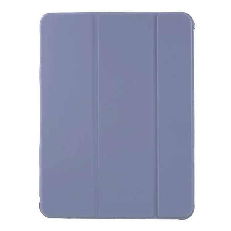 Cuir Mat + TPU Tablet Case Tri Fold Tablet Cover Shell Pour Ipad Air (2020) / Air (2022) - Violet