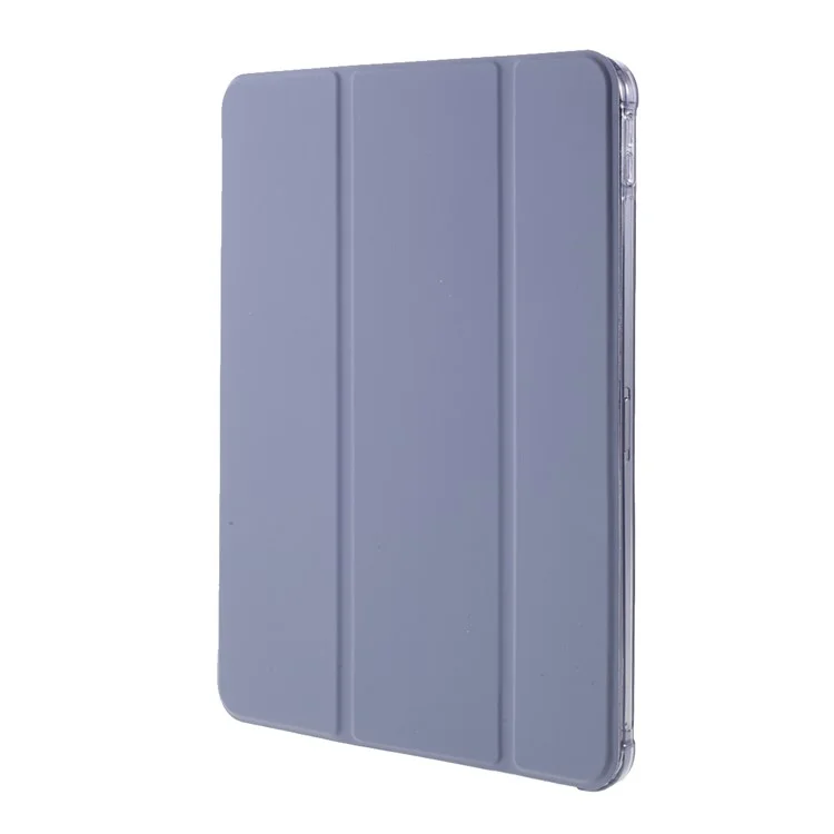 Cuir Mat + TPU Tablet Case Tri Fold Tablet Cover Shell Pour Ipad Air (2020) / Air (2022) - Violet