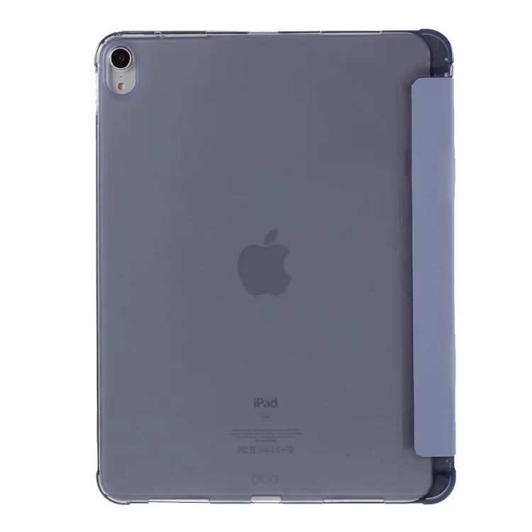 Cuir Mat + TPU Tablet Case Tri Fold Tablet Cover Shell Pour Ipad Air (2020) / Air (2022) - Violet