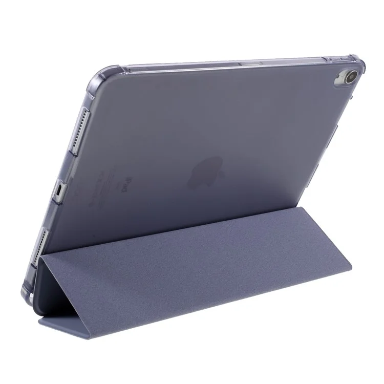 Cuir Mat + TPU Tablet Case Tri Fold Tablet Cover Shell Pour Ipad Air (2020) / Air (2022) - Violet