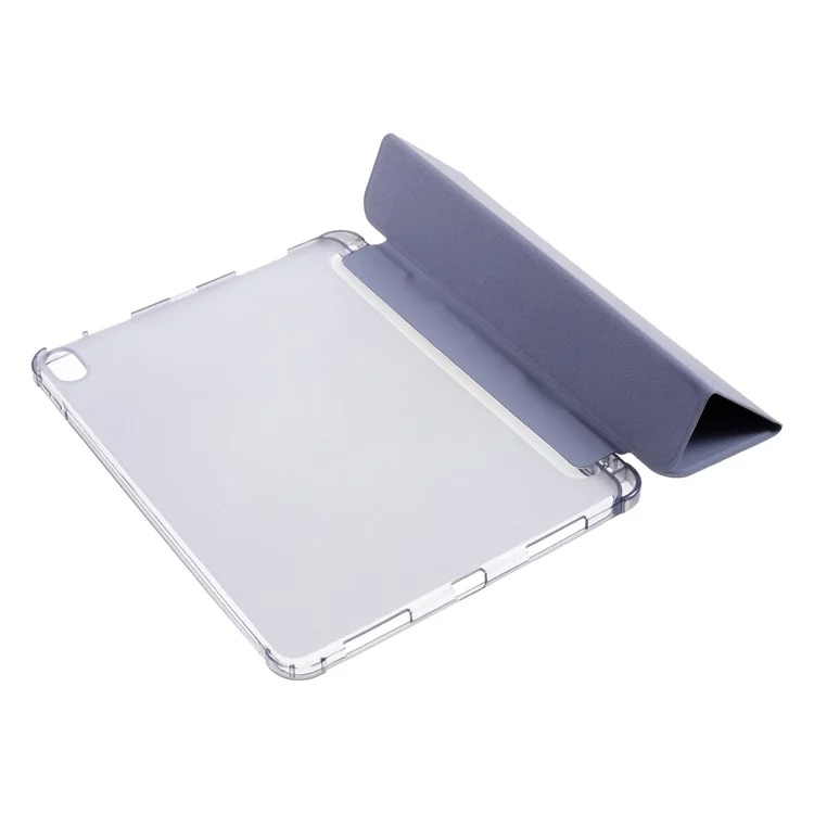 Cuir Mat + TPU Tablet Case Tri Fold Tablet Cover Shell Pour Ipad Air (2020) / Air (2022) - Violet