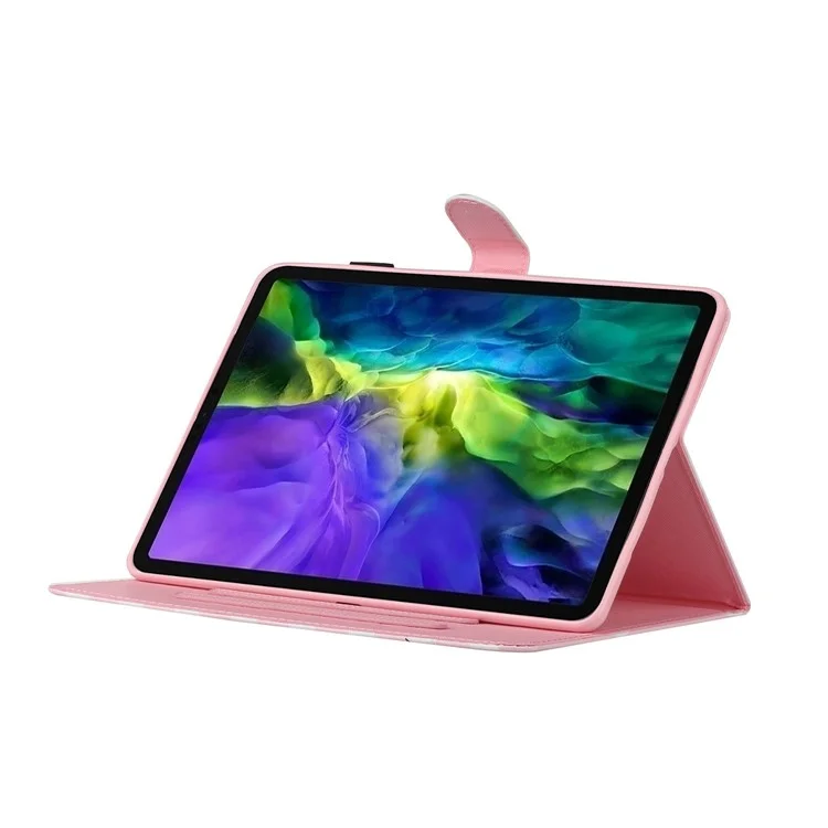 Capa de Couro com Suporte para Impressão de Padrões para iPad Air (2020)/Air (2022) - Gato