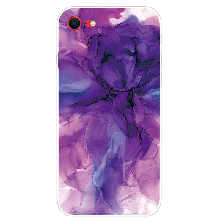 Coque de téléphone à motif marbré en TPU pour iPhone SE (2020) / SE (2022) / 8 / 7 - Style A