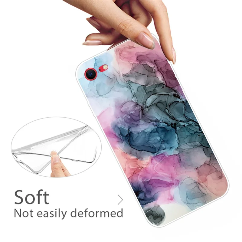 TPU Marble Pattern Printing Phone Case for iPhone SE (2020)/SE (2022) / 8 / 7 - Style G