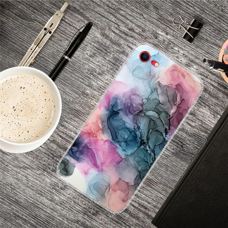 TPU Marble Pattern Printing Phone Case for iPhone SE (2020)/SE (2022) / 8 / 7 - Style G