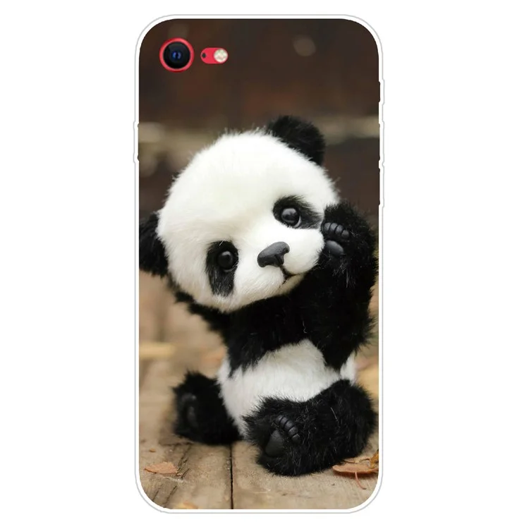 Pattern Printing Flexible High Quality TPU Phone Cover for iPhone 7/8/SE (2020)/SE (2022) - Panda