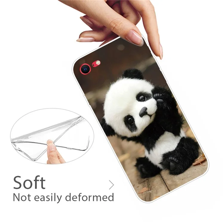 Pattern Printing Flexible High Quality TPU Phone Cover for iPhone 7/8/SE (2020)/SE (2022) - Panda