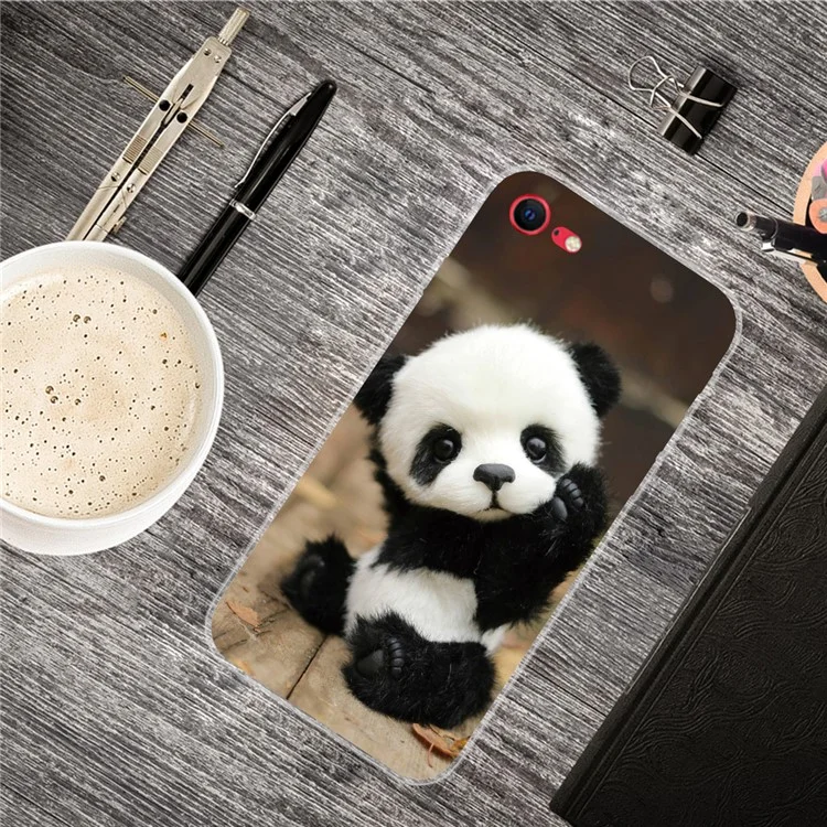 Pattern Printing Flexible High Quality TPU Phone Cover for iPhone 7/8/SE (2020)/SE (2022) - Panda