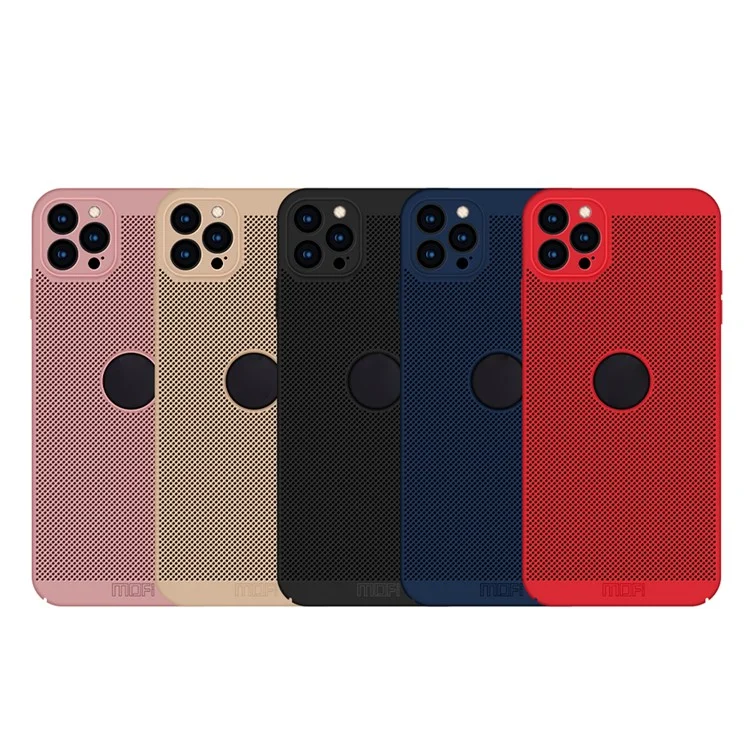 MOFI Hard PC Hollow Design Phone Cover Shell para iPhone 12 Pro Max - Negro