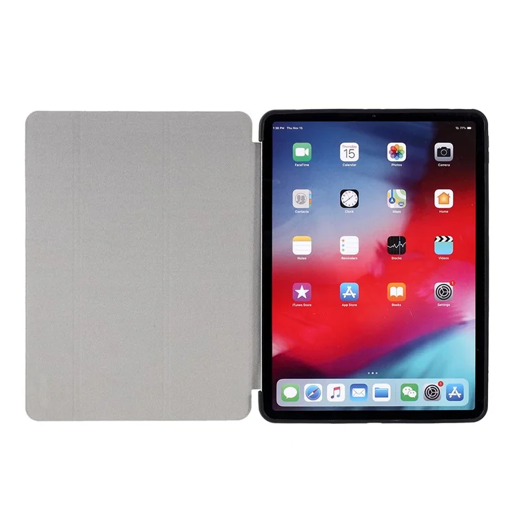 Amorus Tri-fold Stand Leder TPU Hülle Für Ipad Air (2020)/luft (2022)/iPad Pro 11-zoll (2020)/(2018) - Schwarz