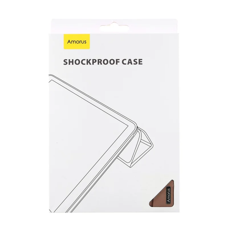 AMORUS Tri-fold Stand Leather Smart Case with TPU Back Cover for iPad 10.2 (2021)/(2020)/(2019) - Rose Gold