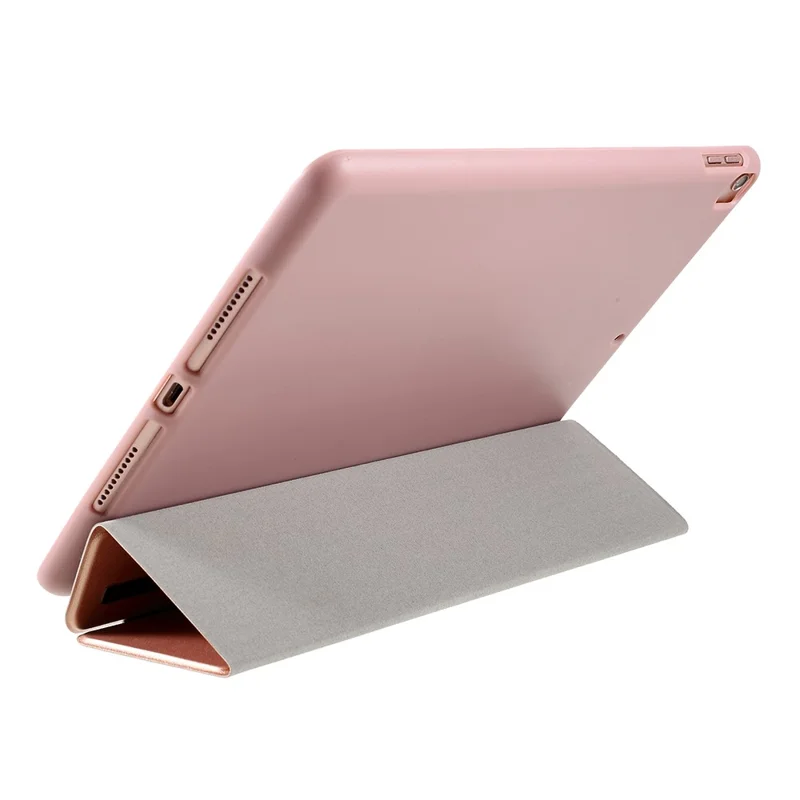 AMORUS Tri-fold Stand Leather Smart Case with TPU Back Cover for iPad 10.2 (2021)/(2020)/(2019) - Rose Gold