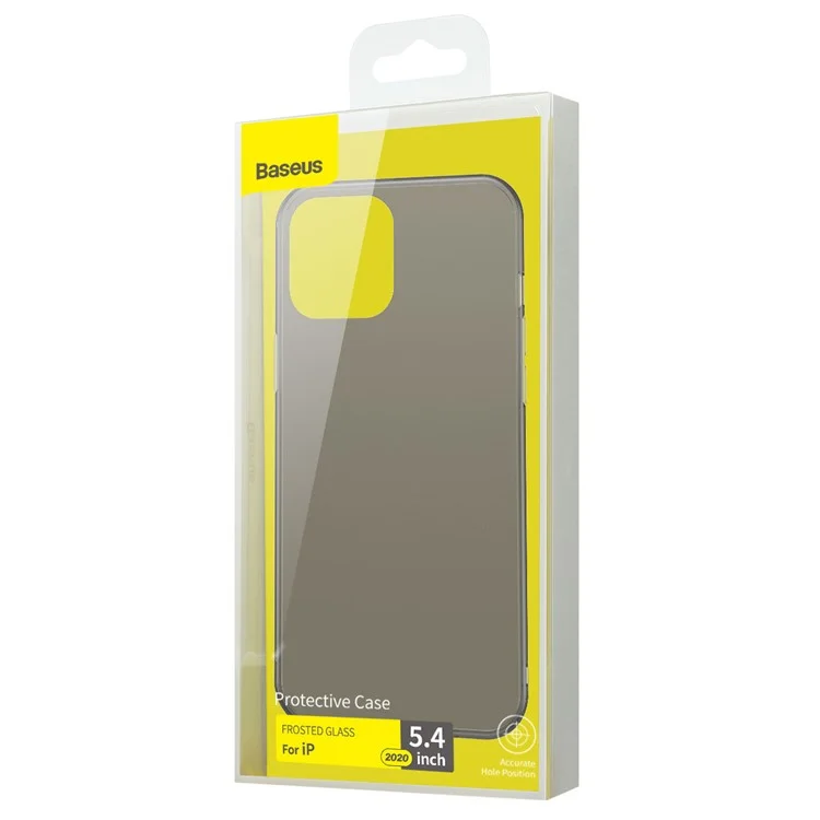BASEUS Wing Series Matte PP Ultra-thin Phone Shell for iPhone 12 mini - Black