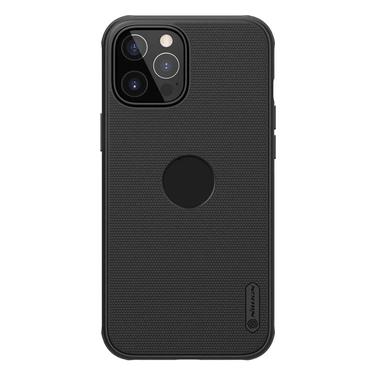 Nillkin Super Frosted Shield Pro Series TPU + PC Hybrid Case (con Recorte Del Logotipo) Para Iphone 12/12 Pro - Negro