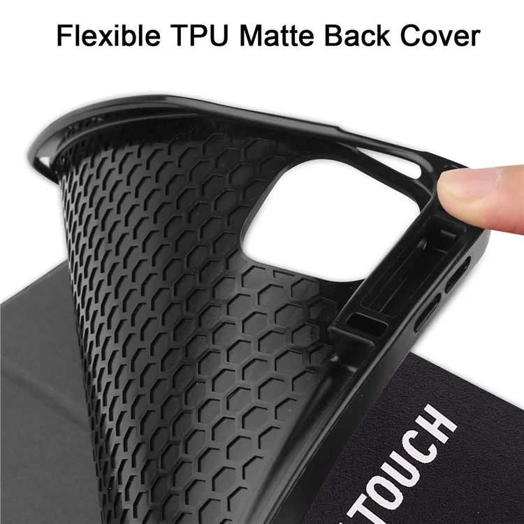 Pattern Printing Tri-Fold Stand PU Leather Tablet Cover Smart Case with Pen Slot for iPad Pro 12.9-inch (2021) - Grimace