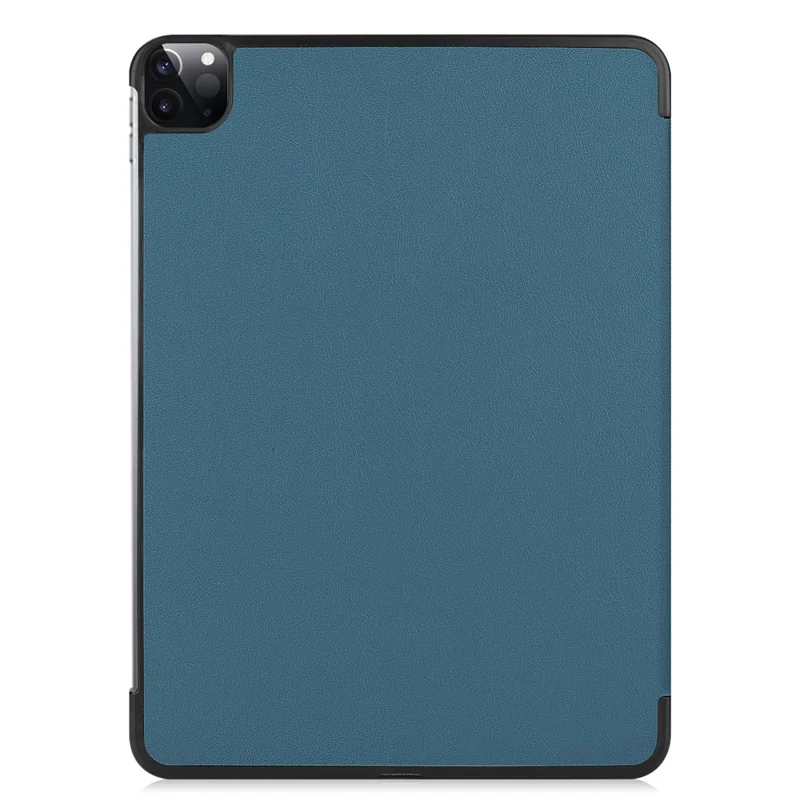 Stable Tri-fold Stand Design Leather Stand Case [Auto Sleep/Wake Function] for iPad Pro 12.9-inch (2021) - Blue