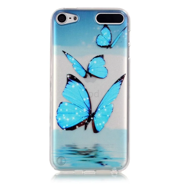 Estuche de Gel TPU de Patrón en Relieve Vívido Para Ipod Touch 5/6 - Mariposas Sobre el Nivel Del Mar