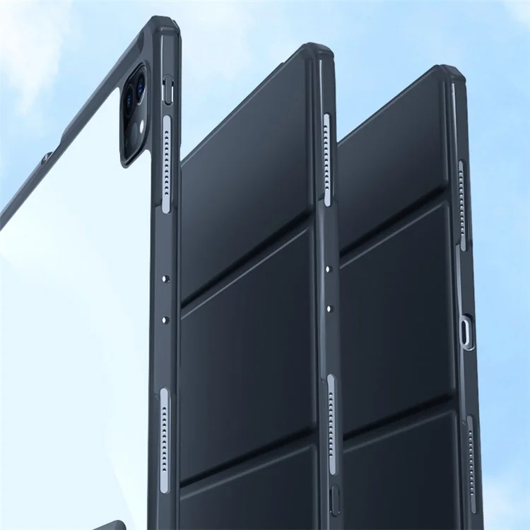Étui MUTURAL pour iPad Pro 12,9 pouces (2022) / (2021) / (2020) / (2018) Housse de protection en cuir avec emplacement pour stylet - Noir
