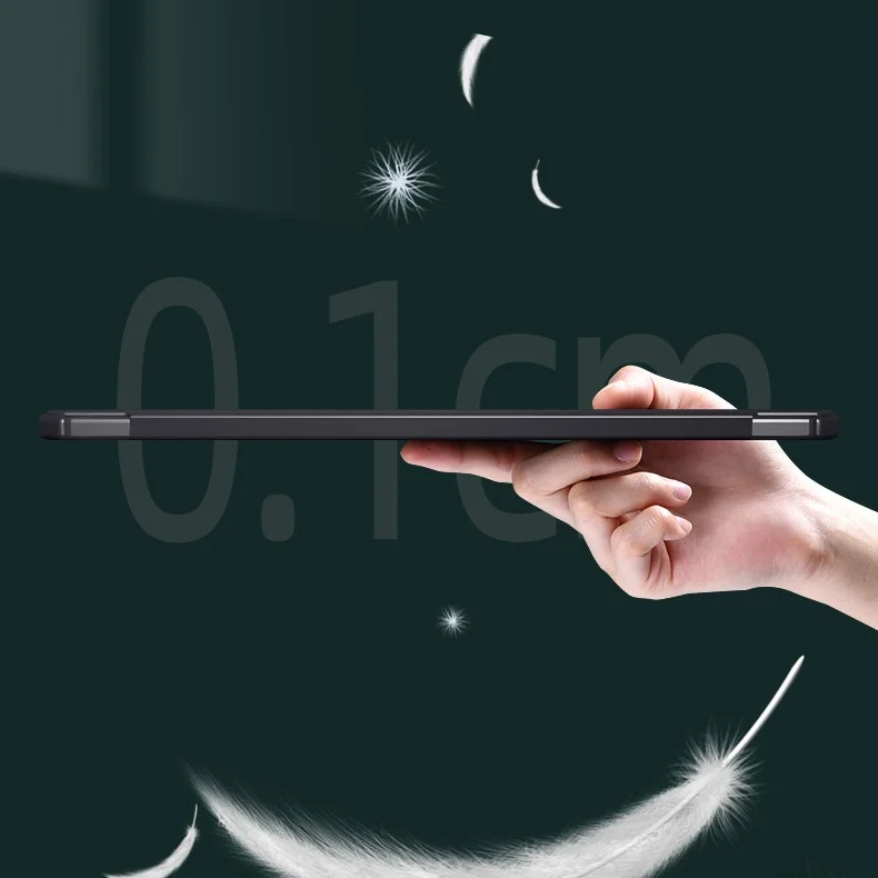 Étui MUTURAL pour iPad Pro 12,9 pouces (2022) / (2021) / (2020) / (2018) Housse de protection en cuir avec emplacement pour stylet - Noir