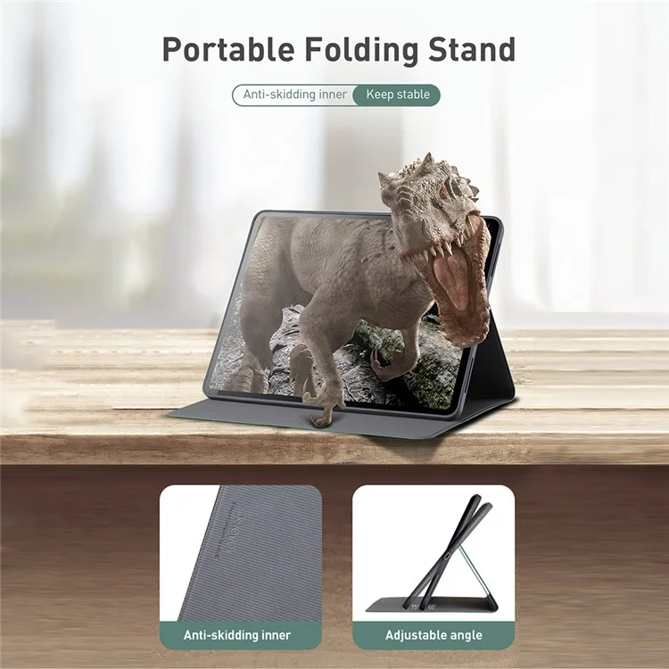 Texture en Tissu x Sillage de Cuir Automatique & Case de Sommeil Pour iPad Mini 4/5 (2019) 7,9 Pouces - le Noir