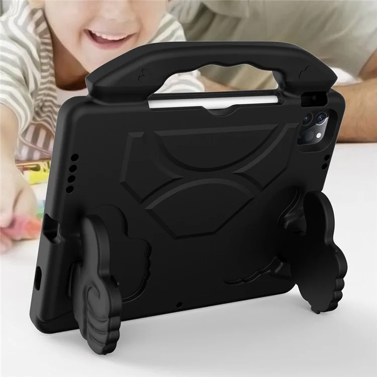 Funda protectora de tableta con soporte en forma de pulgar EVA para iPad Pro 11 (2024) / (2021) / (2022) / (2020) - Negro
