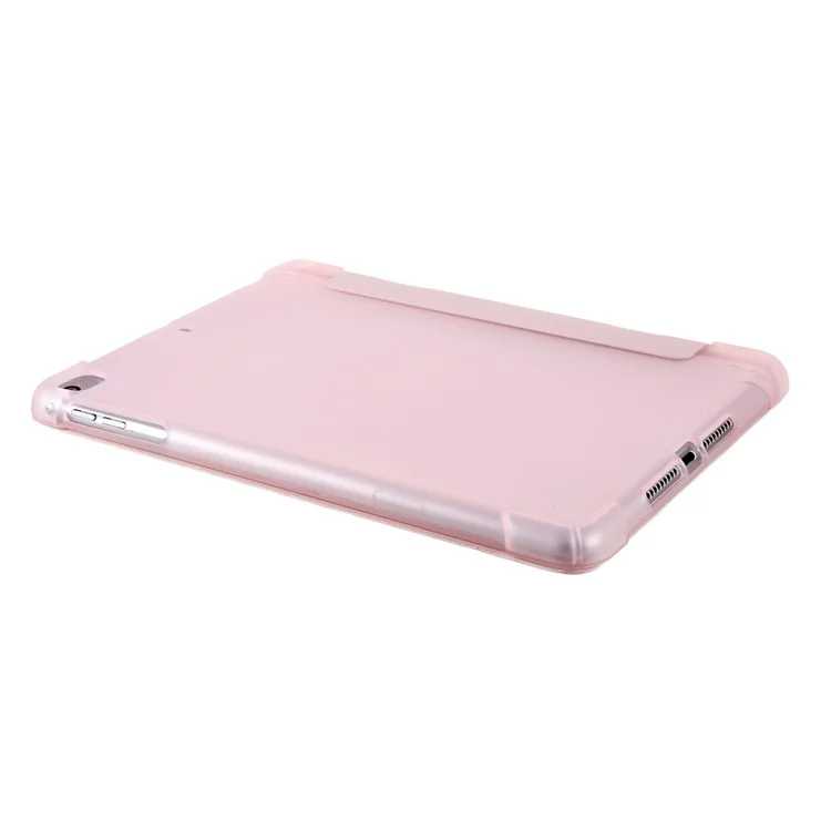 Protection Complète Tri Fold Stand Cuir Case [avec Rainure de Stockage au Crayon Apple] Pour Ipad Mini 1/2/3/4 / (2019) 7,9 Pouces - Rose