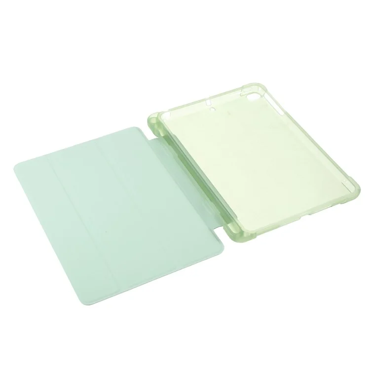 Umfassender Tri-Fold-Ständer aus Lederhülle [mit Apple Pencil Aufbewahrungsnut] für iPad Mini 1/2/3/4/(2019) 7.9 Zoll - Hellgrün