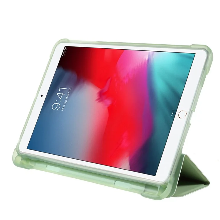 Umfassender Tri-Fold-Ständer aus Lederhülle [mit Apple Pencil Aufbewahrungsnut] für iPad Mini 1/2/3/4/(2019) 7.9 Zoll - Hellgrün