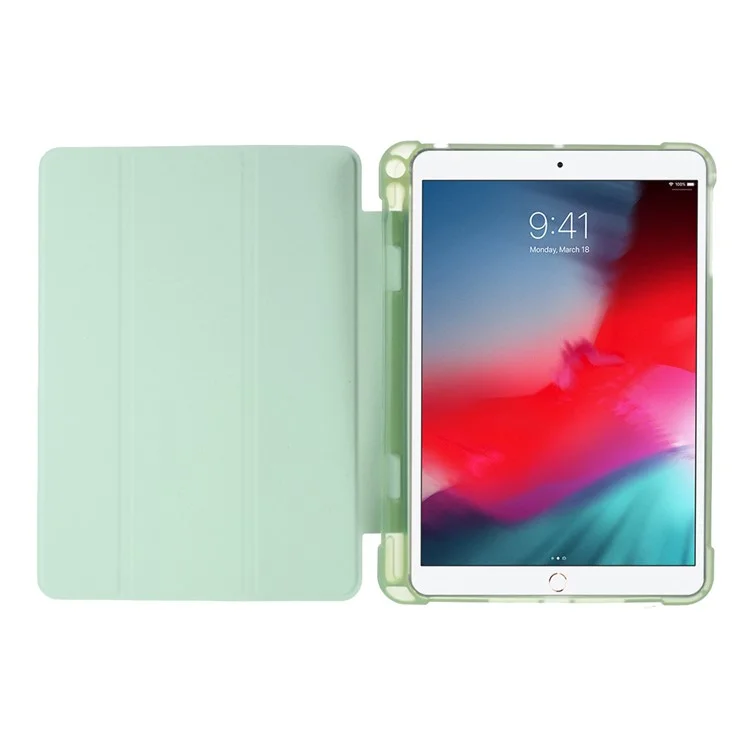 Umfassender Tri-Fold-Ständer aus Lederhülle [mit Apple Pencil Aufbewahrungsnut] für iPad Mini 1/2/3/4/(2019) 7.9 Zoll - Hellgrün