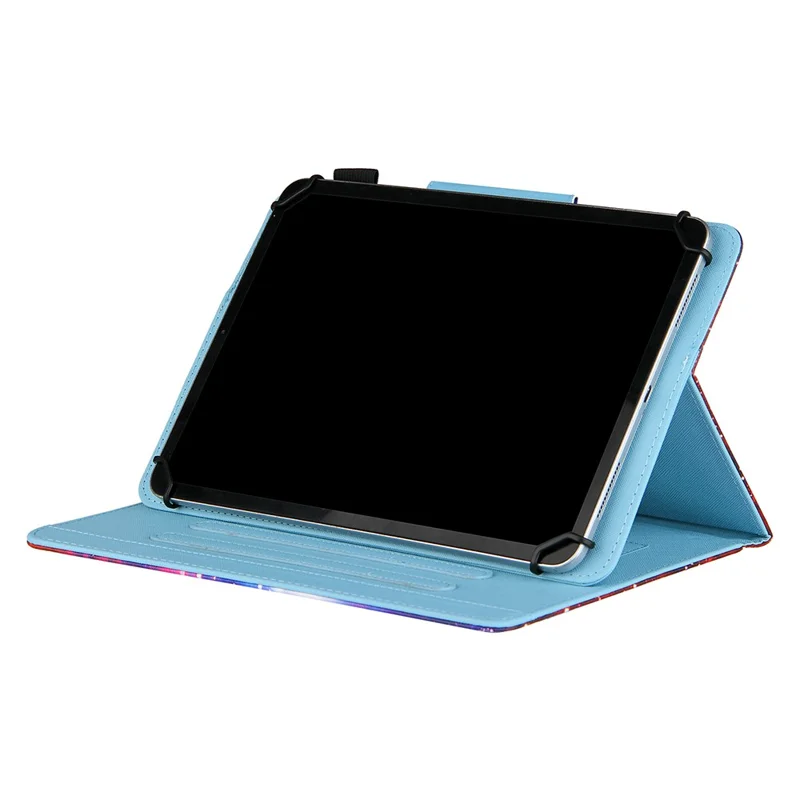 Cross Texture Pattern Printing Universal Leather Tablet Case for 8-inch Tablets - Nebula