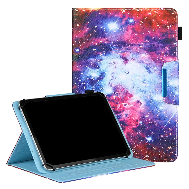 Uniwersalna etui skórzana z nadrukiem krzyżowej tekstury dla tabletów 10-calowych – Nebula