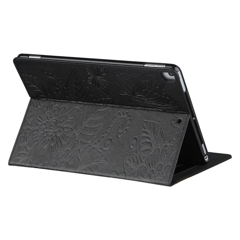 Pattern Imprinting Design Leather Tablet Protective Shell for iPad 10.2 (2021)/(2020)/(2019)/Pro 10.5-inch (2017)/Air 10.5 inch (2019) - Black