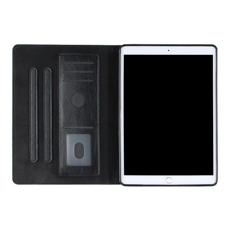 Proteção Completa Caselo de Proteção de Comprimido de Couro Com Impressão de Padrões Para Ipad Air (2020)/Air (2022)/Pro 11 Polegadas (2018)/(2020) - Preto