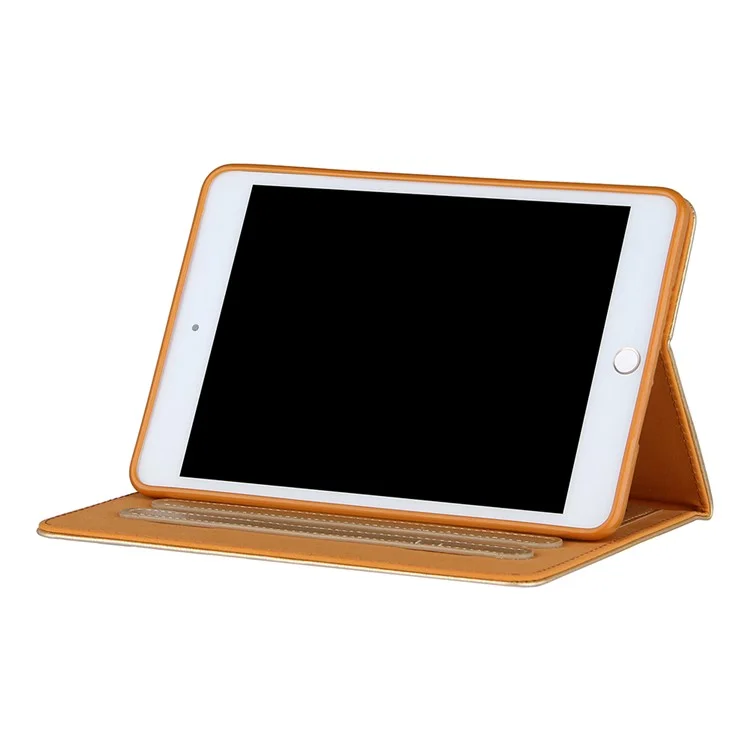 Modèle Impression de la Tablette de Protection de Protection Complète Shell de Protection de la Tablette en Cuir Pour Ipad Mini 1/2/3/4 / (2019) 7,9 Pouces - or