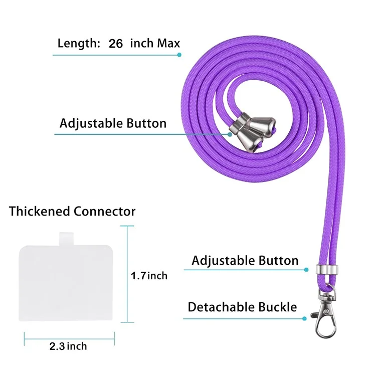 Funda de teléfono TPU con patrón de mármol de electrodepositación IMD de 2.0 mm y cordón para iPhone 7 de 4.7 pulgadas / 8 de 4.7 pulgadas / SE (2020) / SE (2022) - Morado claro