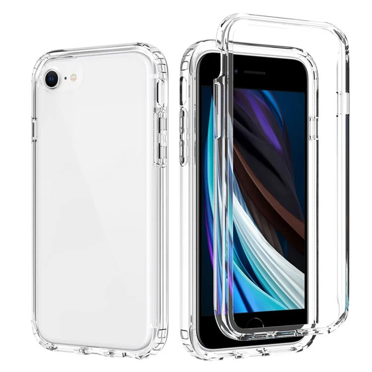 High Transmittance Hybrid Phone Case Cover for iPhone 6 4.7-inch / 7 4.7 inch/8 4.7 inch/SE (2020)/SE (2022) - Transparent