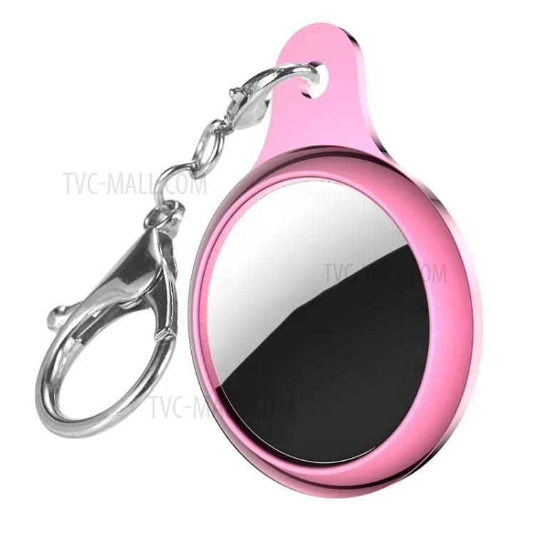 TPU Protective Case Cover with Key Ring for Apple AirTag - Pink