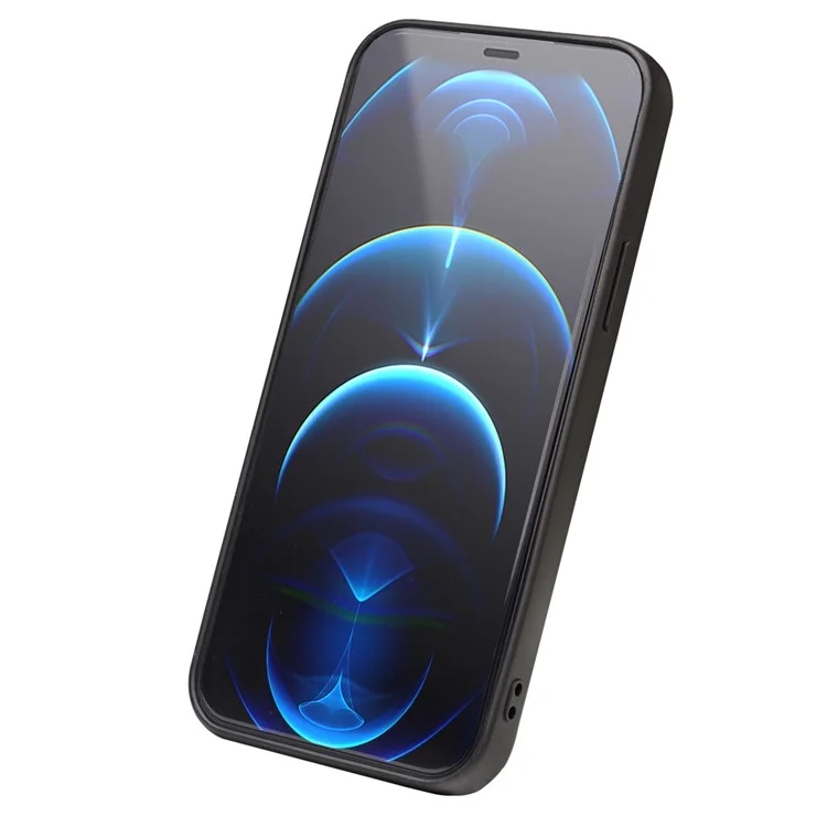 Caso de Telefone QIALINO Business Style Leather + TPU Card Holder para iPhone 12 Pro Max