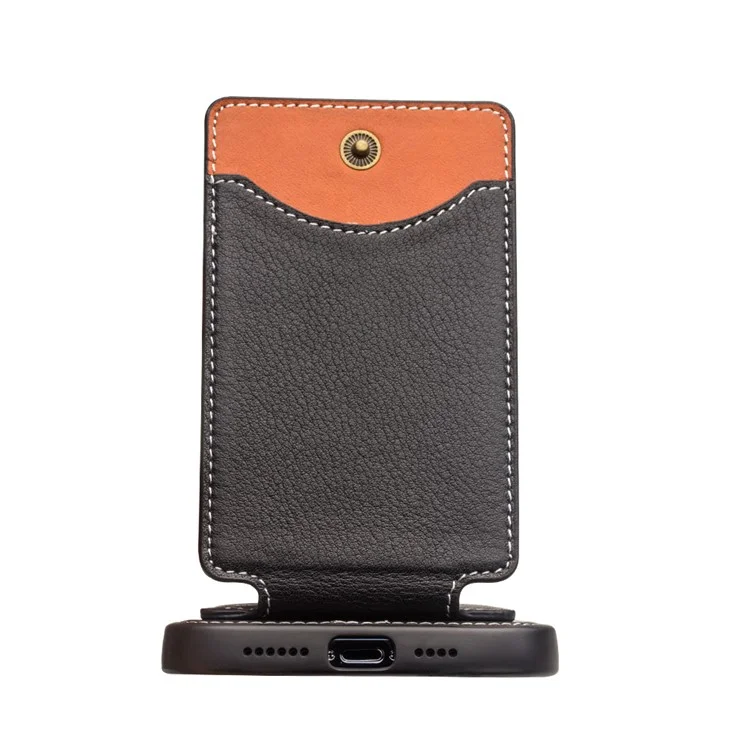 Caso de Telefone QIALINO Business Style Leather + TPU Card Holder para iPhone 12 Pro Max