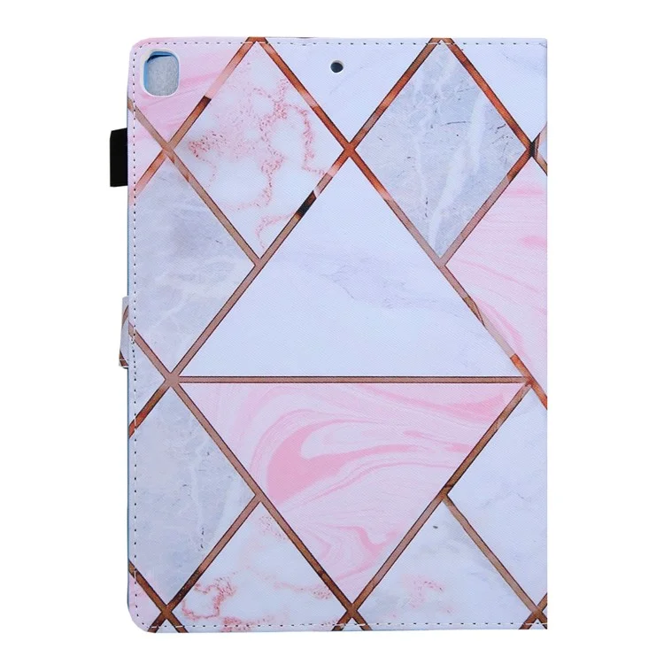 Pattern Printing PU Leather Tablet Cover Case with Card Slot for iPad 10.2 (2021)/(2020)/(2019)/Air 10.5 inch (2019)/Pro 10.5-inch (2017) - Pink Marble