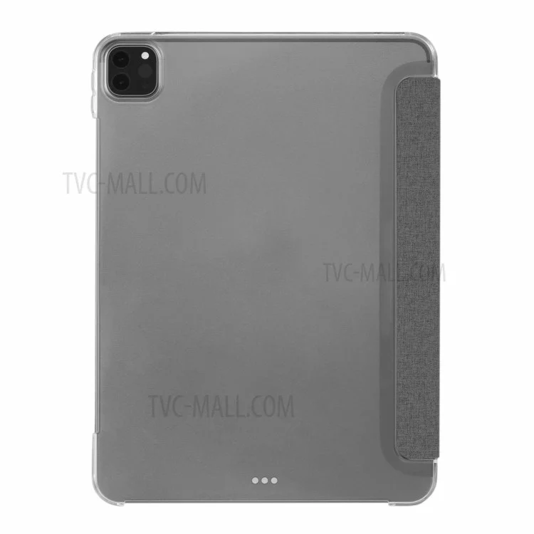 MOMAX Triple-Fold Stand PU Leather Tablet Flip Case Cover Shell for iPad Pro 11-inch (2021) - Dark Grey
