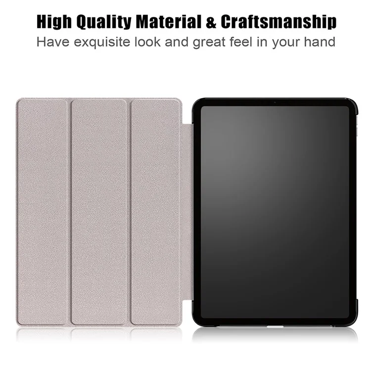 Tablet PU Leather Hülle Tri-fold Stand Hülle Für Ipad Pro 11-zoll (2021)/(2020)/(2018)/luft (2020)/luft (2022) - Schwarz