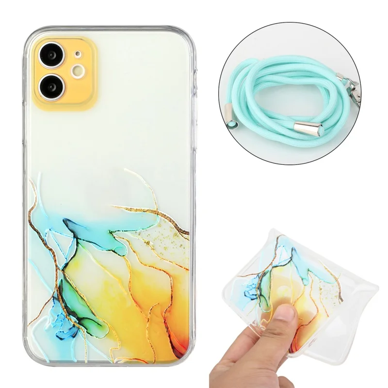 Marble Pattern Well-Protected Soft TPU Case for iPhone 11 6.1 inch - Style B