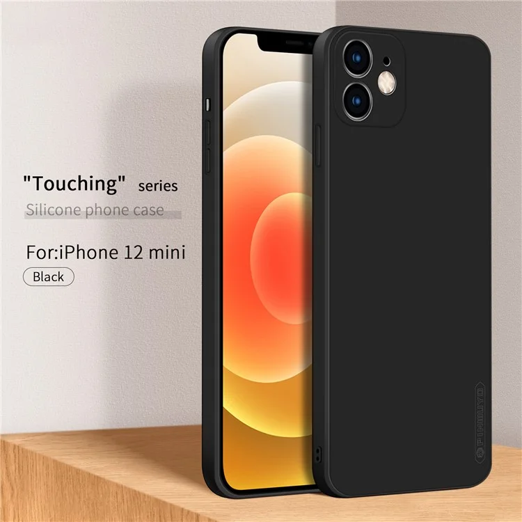 PINWUYO Soft Silicone Cell Phone Case Cover Protector für iPhone 12 mini - Grün