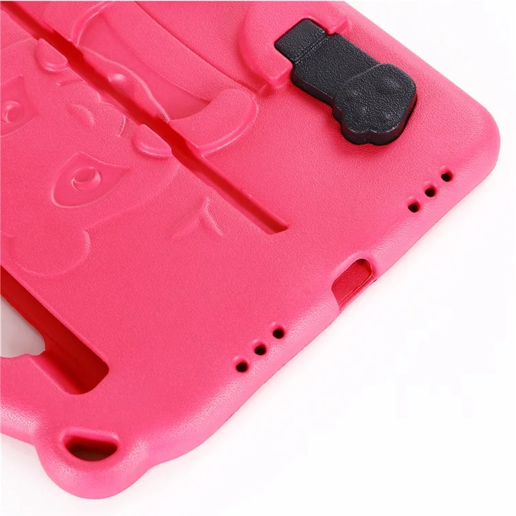 Panda Character Design EVA Shock-Absorbed Tablet Case with Kickstand for Apple iPad Pro 11-inch (2022) /  (2021) / 2020 / 2018 - Red