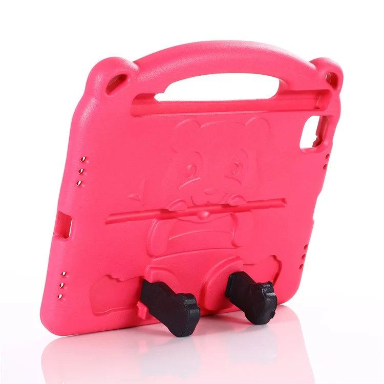 Panda Character Design EVA Shock-Absorbed Tablet Case with Kickstand for Apple iPad Pro 11-inch (2022) /  (2021) / 2020 / 2018 - Red