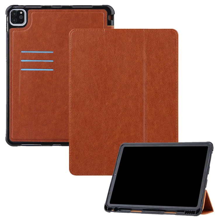 Leather Tablet Cover for iPad Air 11 (2025) / (2024) / Pro 11 (2022) / (2021) / (2020) / (2018)  / Air (2020) / (2022) - Brown