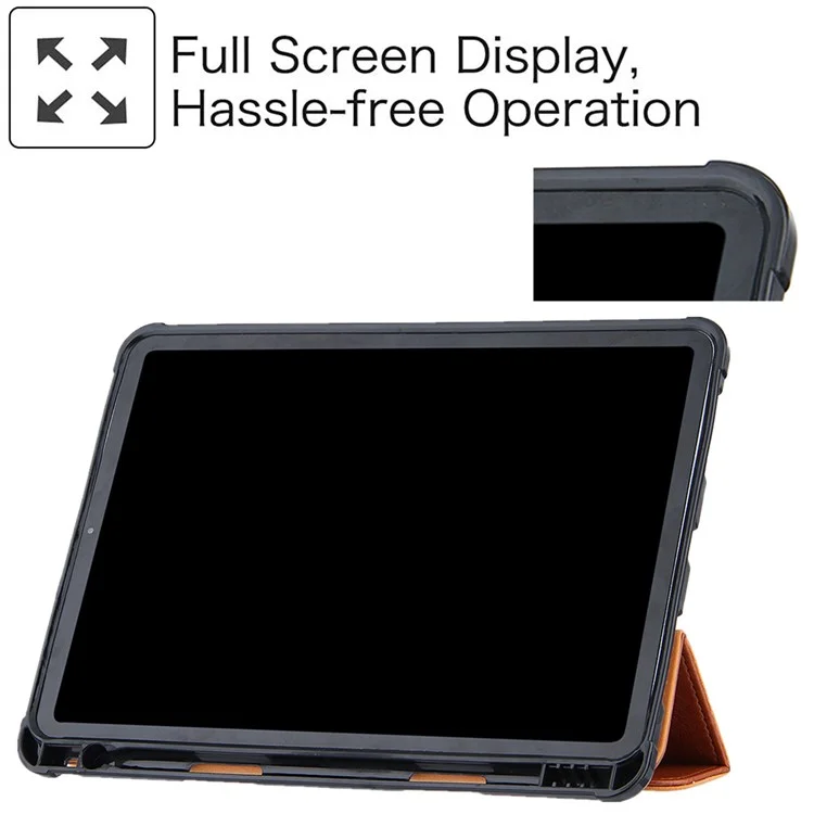 Leather Tablet Cover for iPad Air 11 (2025) / (2024) / Pro 11 (2022) / (2021) / (2020) / (2018)  / Air (2020) / (2022) - Brown
