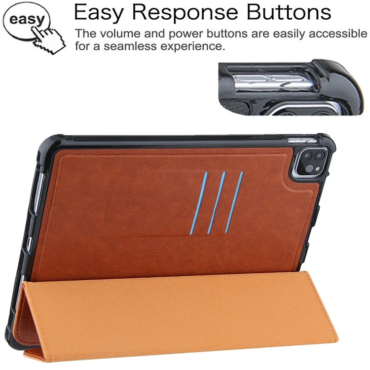 Leather Tablet Cover for iPad Air 11 (2025) / (2024) / Pro 11 (2022) / (2021) / (2020) / (2018)  / Air (2020) / (2022) - Brown